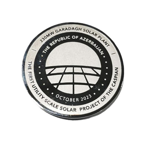 Chemical etched medal for corporate and government awards