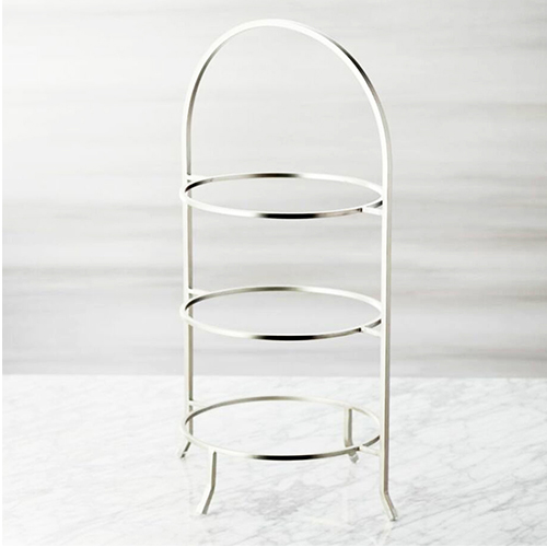 Corner serving 3 tier stand for buffet displays