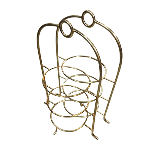 Gold plated coat stand hanger for guest suites