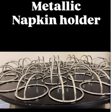 Chrome plated napkin holder