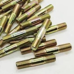 Yellow zinc plated golden industrial bolts